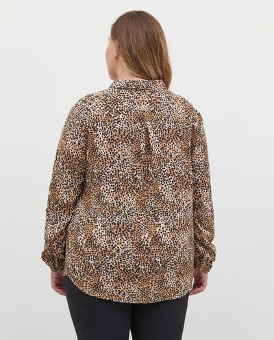 Camicia curvy leopardata donna detail 1