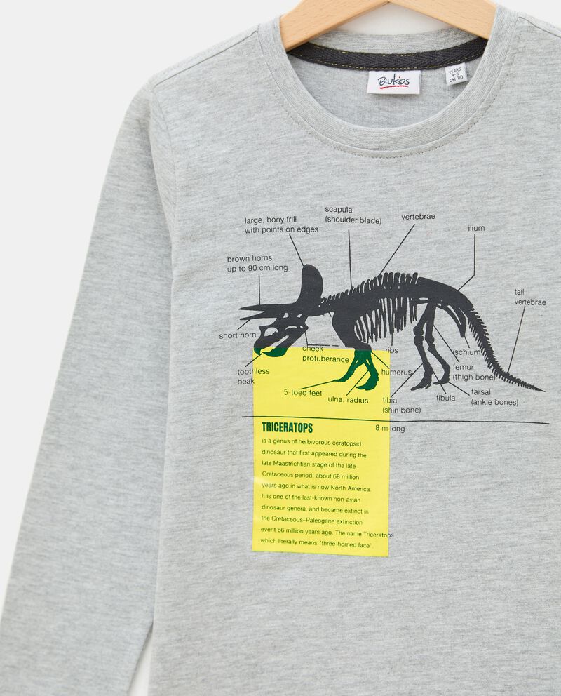 T-shirt con stampa in cotone organico bambino single tile 1 