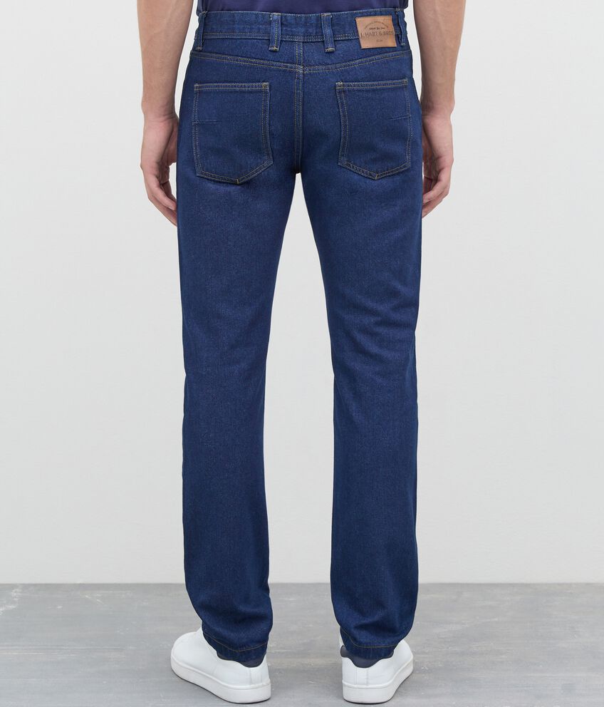 Jeans slim fit 5 tasche in misto cotone uomo double 2 