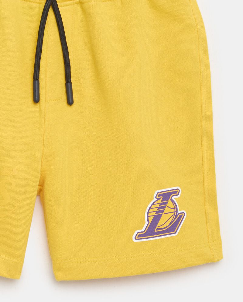 Shorts NBA Lakers con stampa iniziale in jersey di puro cotone bambino single tile 1 