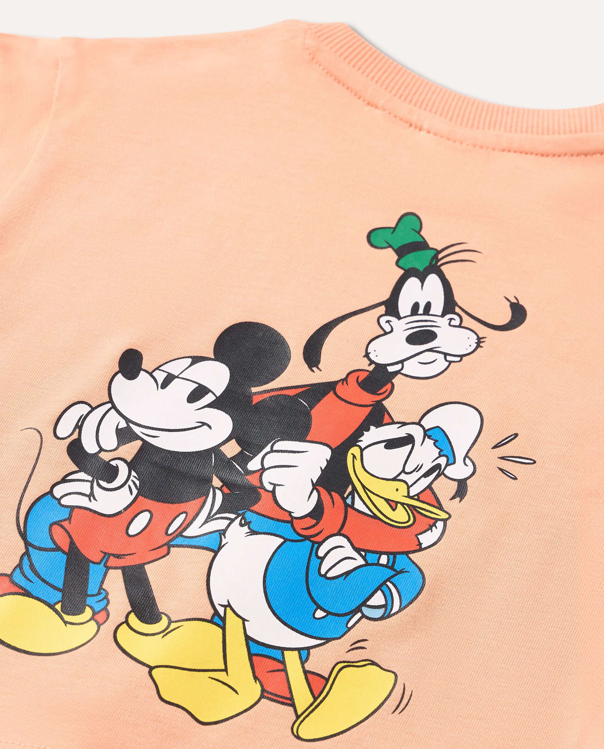 T-shirt Disney a maniche lunghe in puro cotone neonato