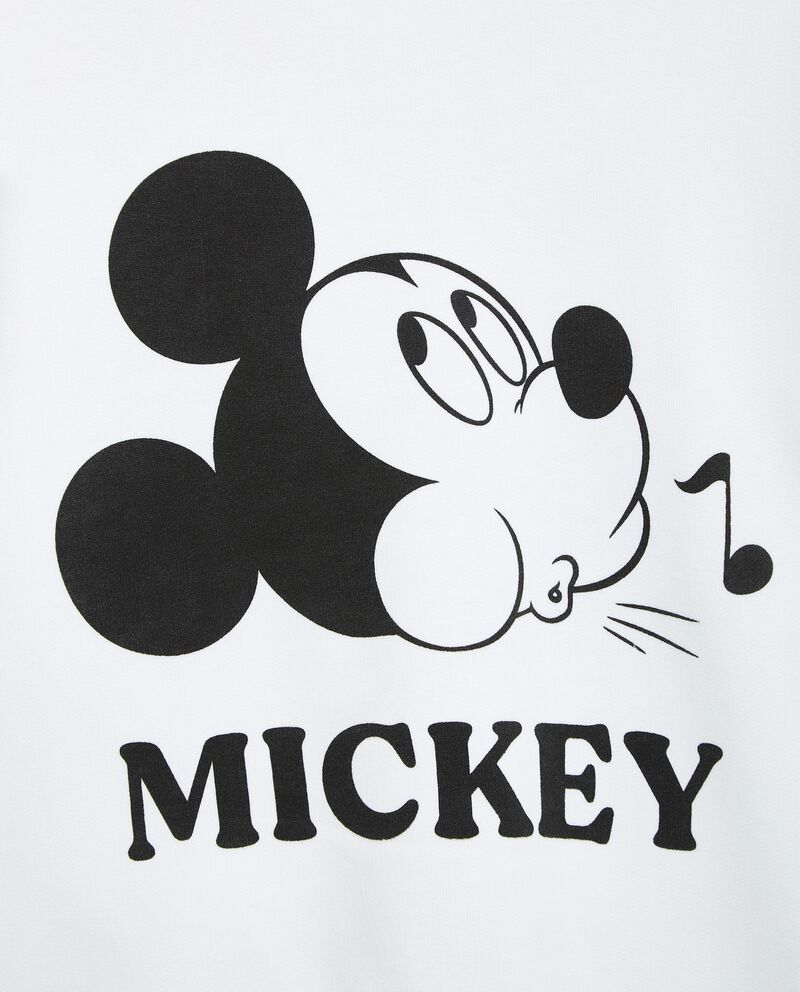 Felpa girocollo stampa Mickey Mouse in cotone elasticizzato ragazza single tile 1 