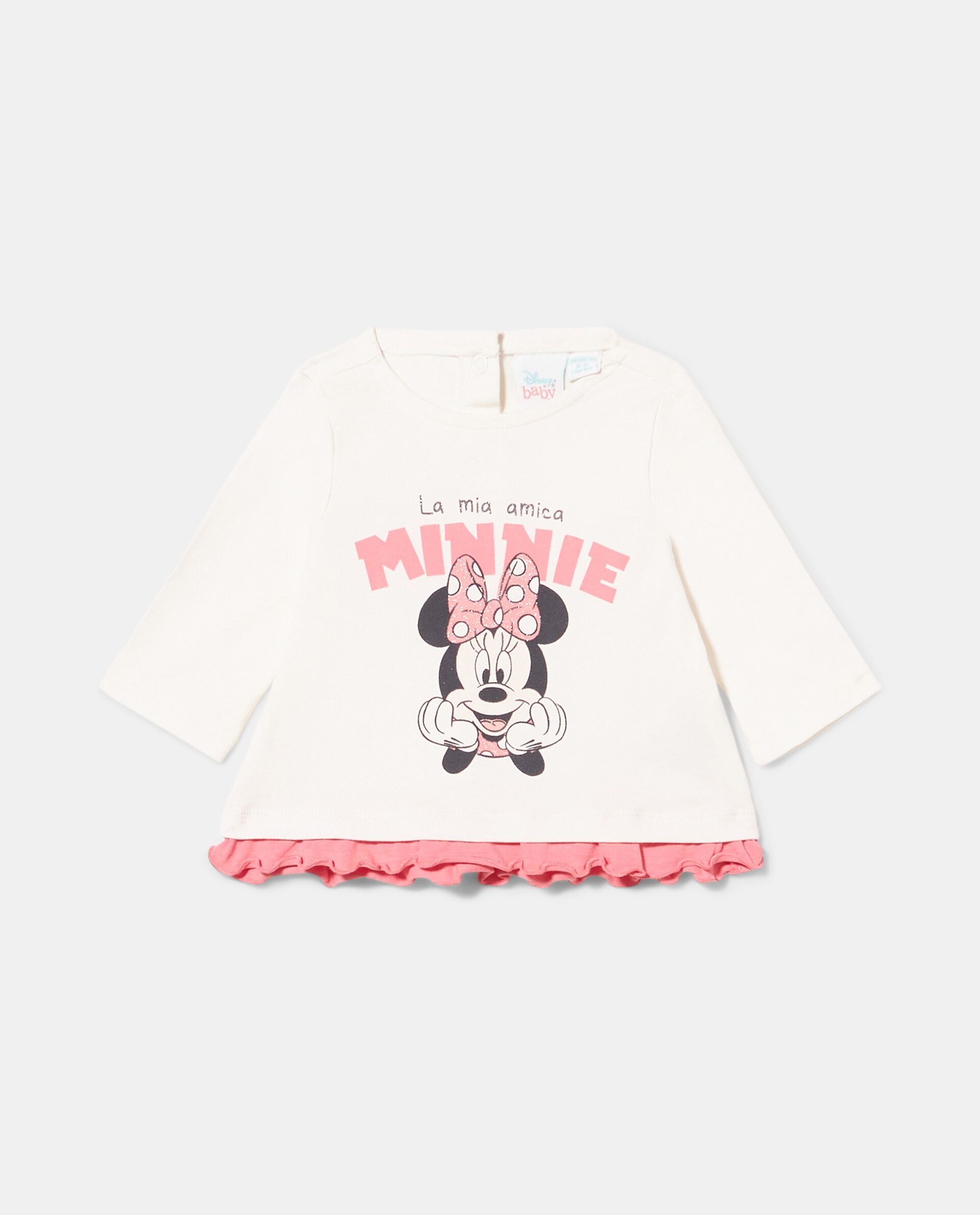 T-shirt Minnie a maniche lunghe neonata