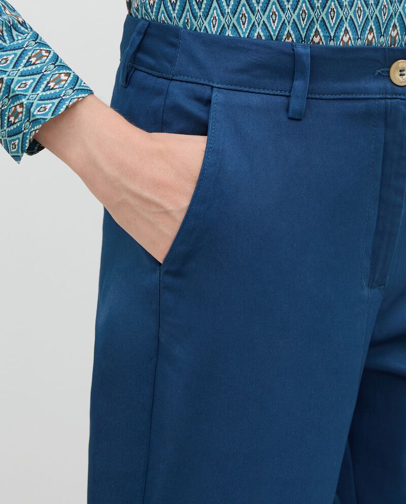 Pantaloni chino in cotone elasticizzato donna single tile 2 
