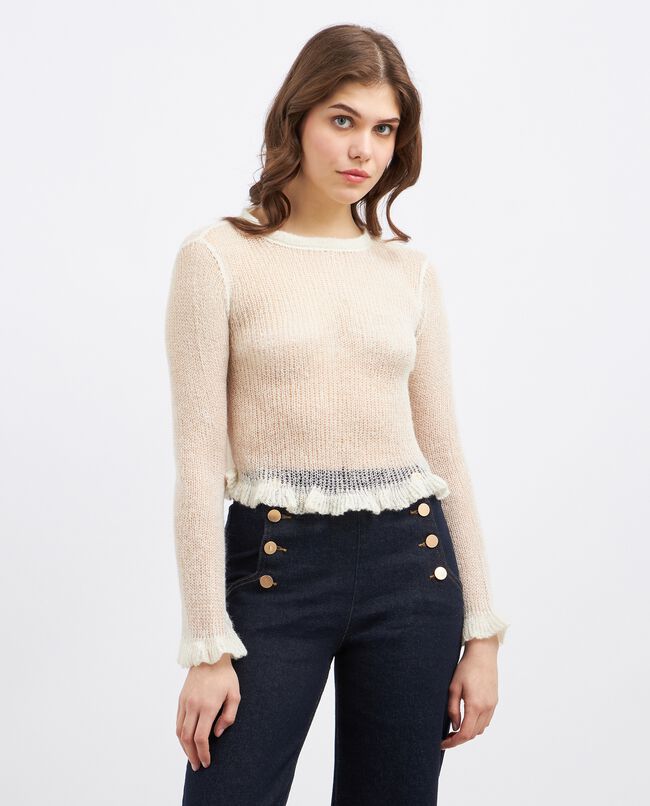 Pullover tricot misto lana donna carousel 0