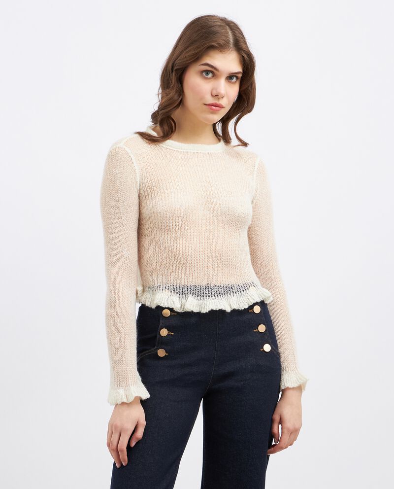 Pullover tricot misto lana donna cover