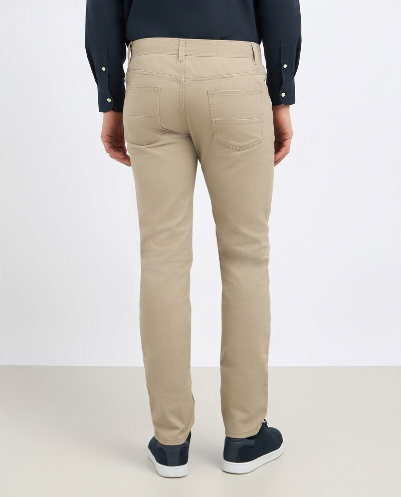 Pantaloni in puro cotone modello 5 tasche uomodouble bordered 1 cotone