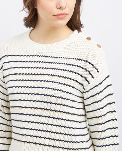 Girocollo tricot in puro cotone donna detail 2