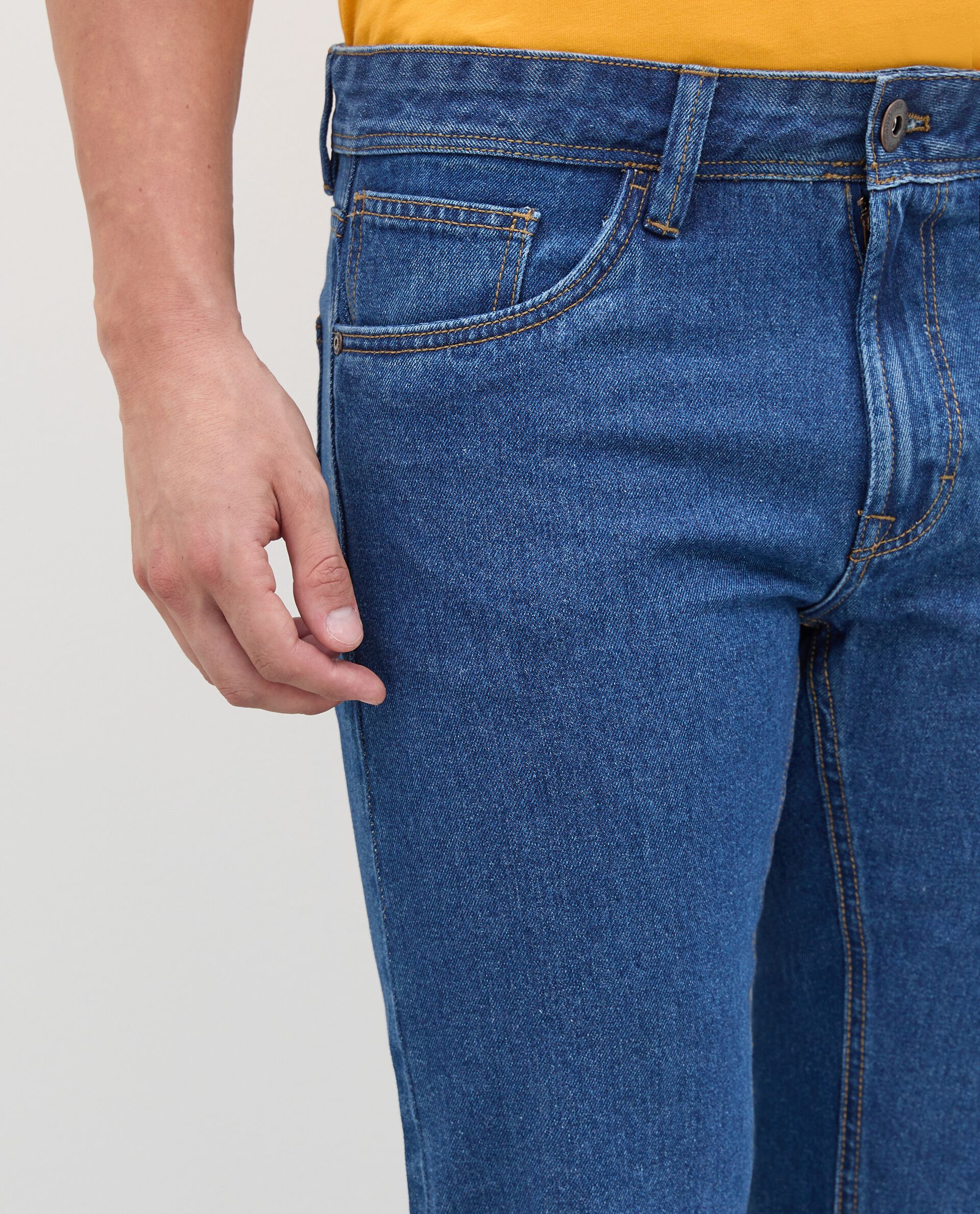Jeans slim in misto cotone uomo