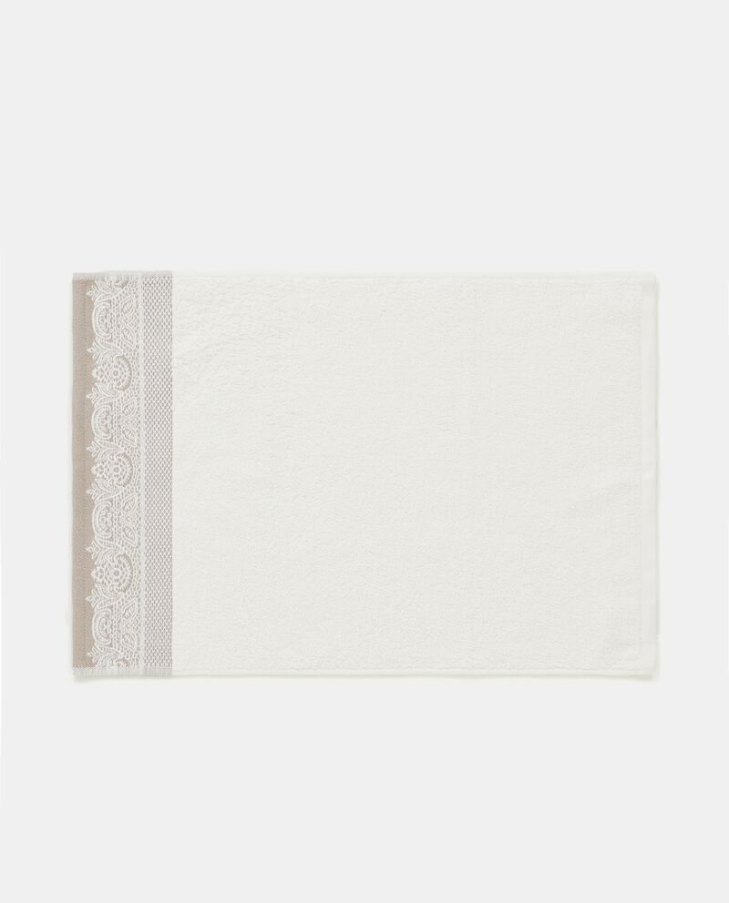 Asciugamano degli ospiti con ricamo Made in Portugal single tile 5 cotone