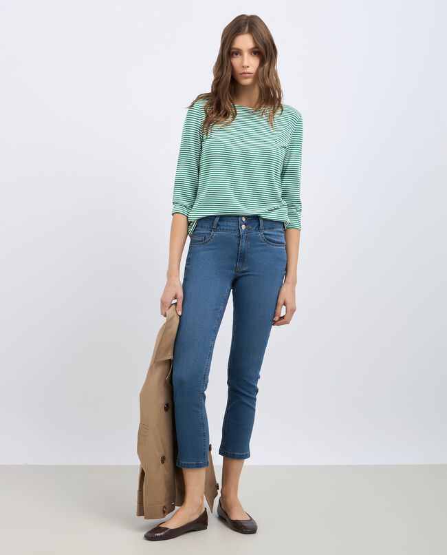 Jeans slim fit cropped donna carousel 0