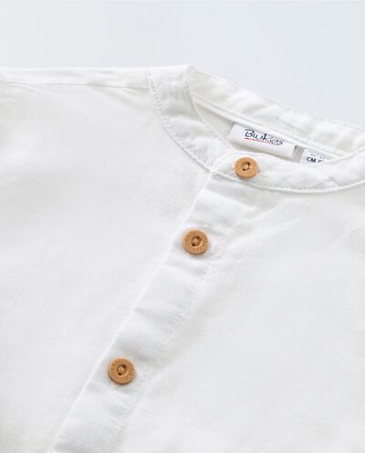 Camicia in misto lino neonato detail 1