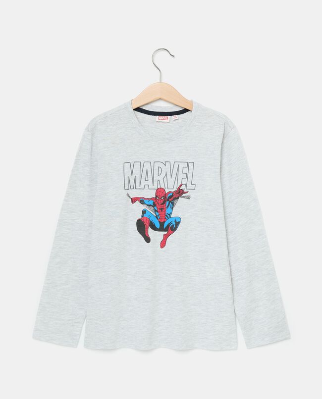 Maglietta girocollo con stampa Marvel in puro cotone bambino carousel 0