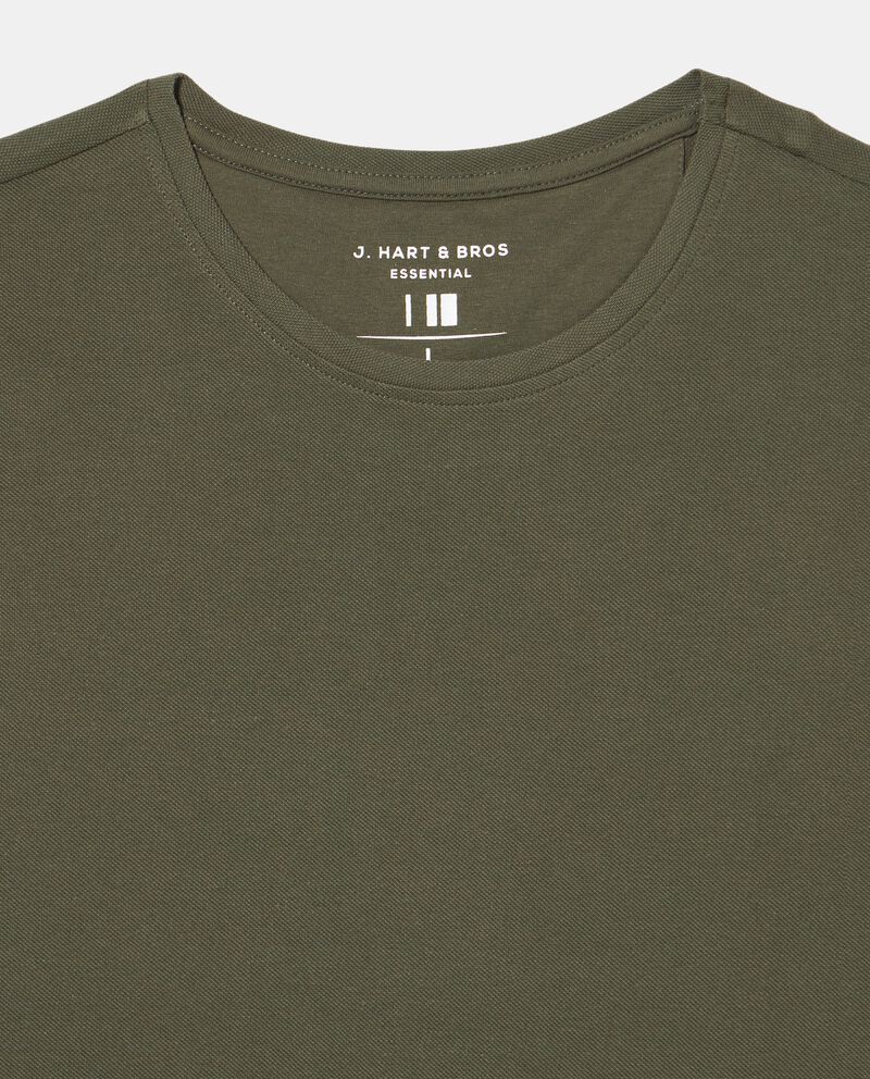 T-shirt in puro cotone piquet uomo single tile 1 cotone