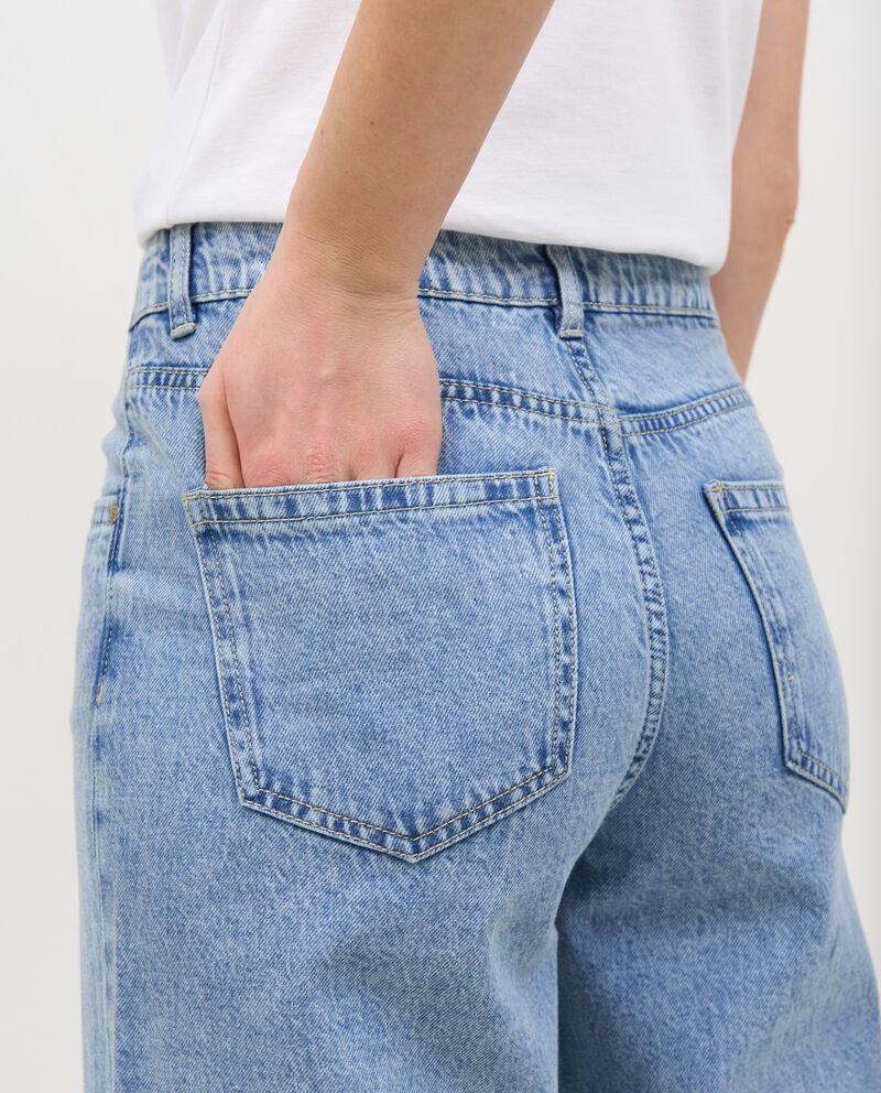 Jeans cropped in puro cotone donnadouble bordered 2 