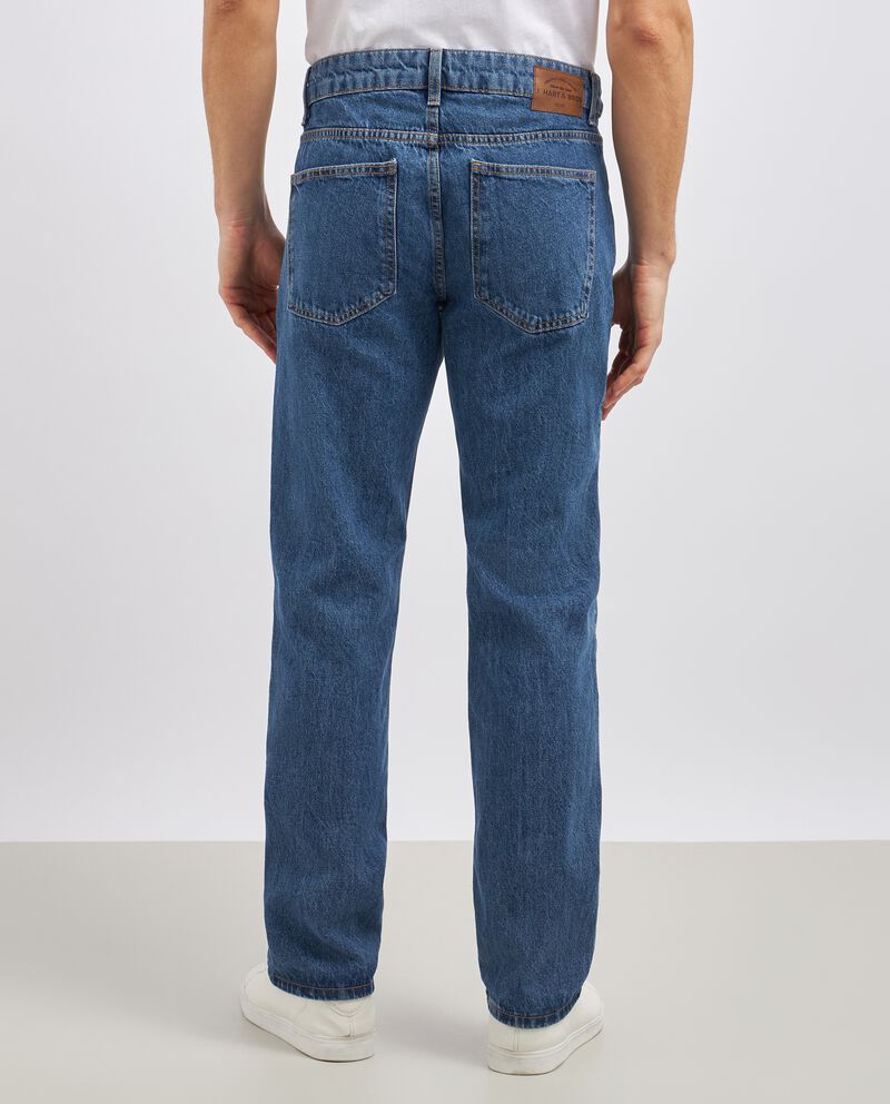 Jeans regular fit in puro cotone uomo single tile 2 cotone
