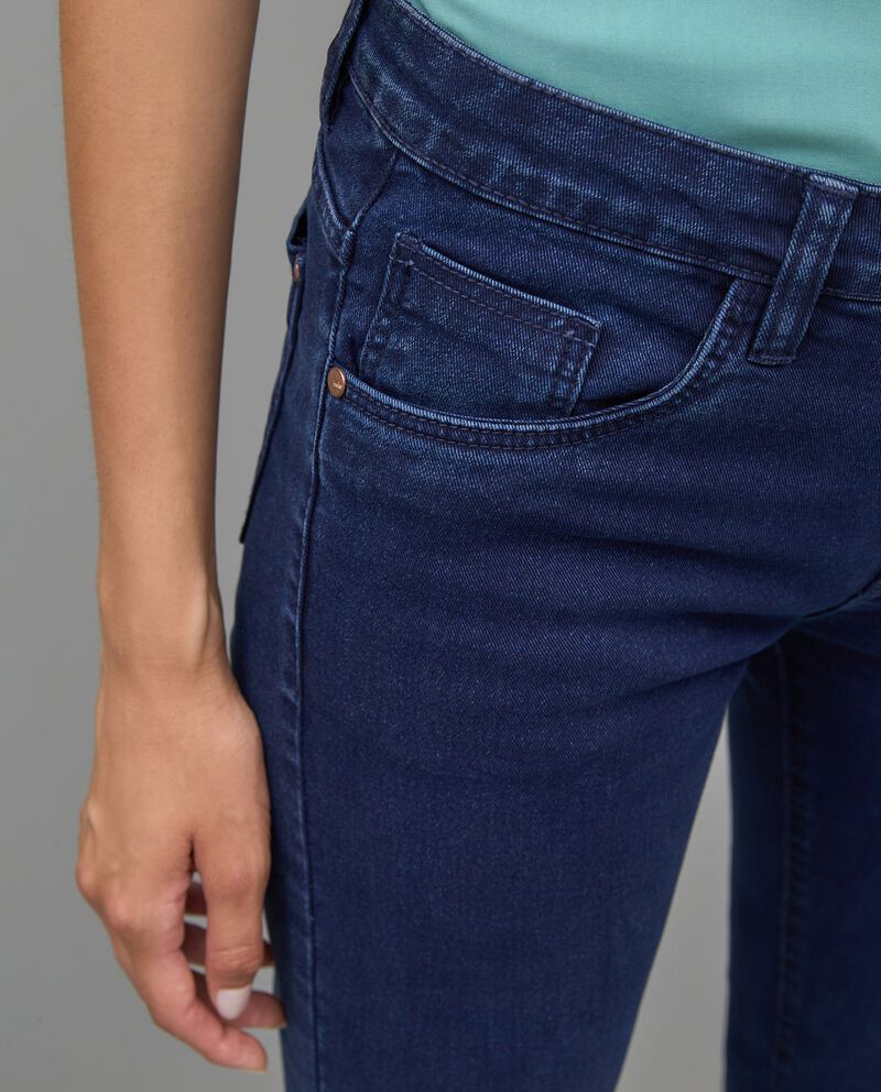 Jeans slim fit cinque tasche in misto cotone donna single tile 2 cotone