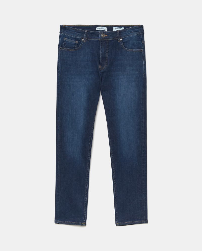 Jeans slim in cotone elasticizzato uomo cover
