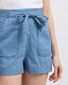 Shorts in denim di puro cotone donna