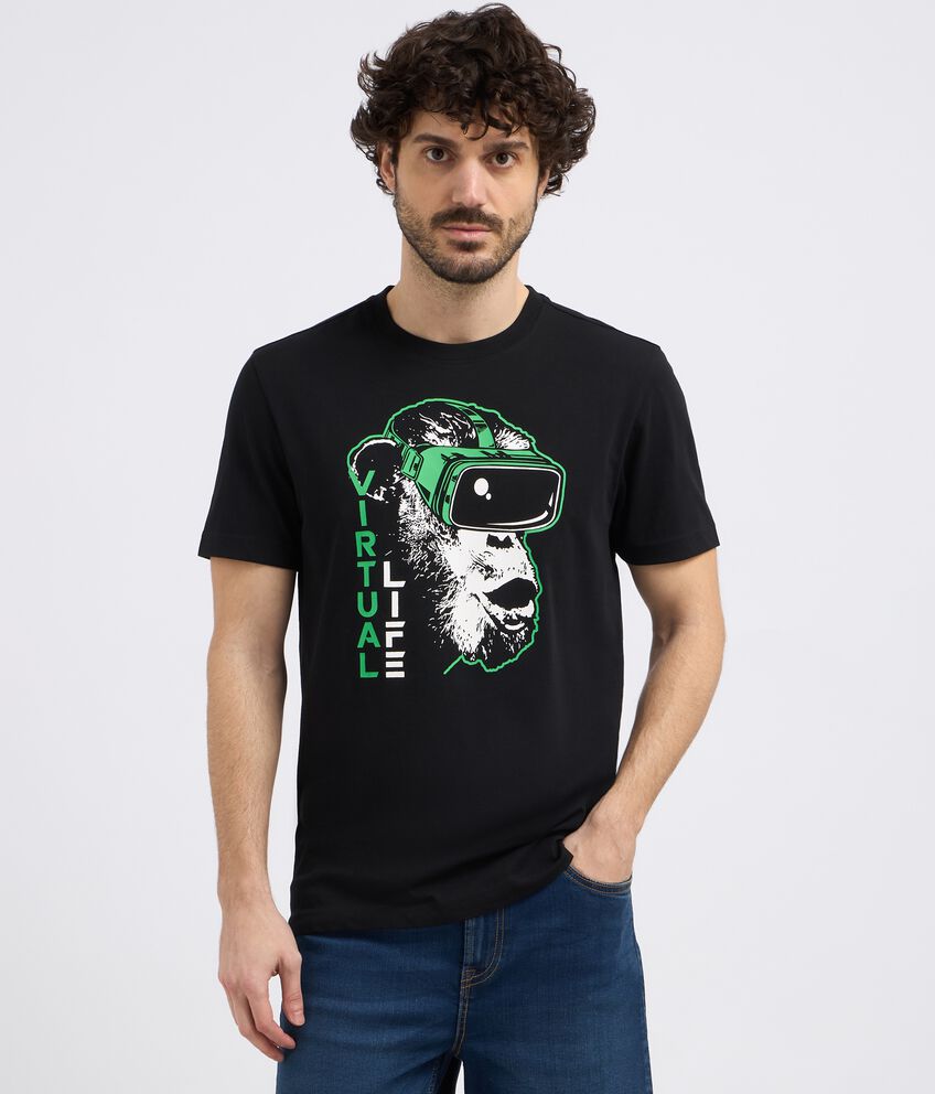 T-shirt con stampa uomo double 1 