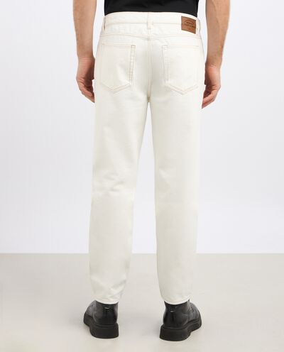 Pantaloni in denim di puro cotone uomo detail 1