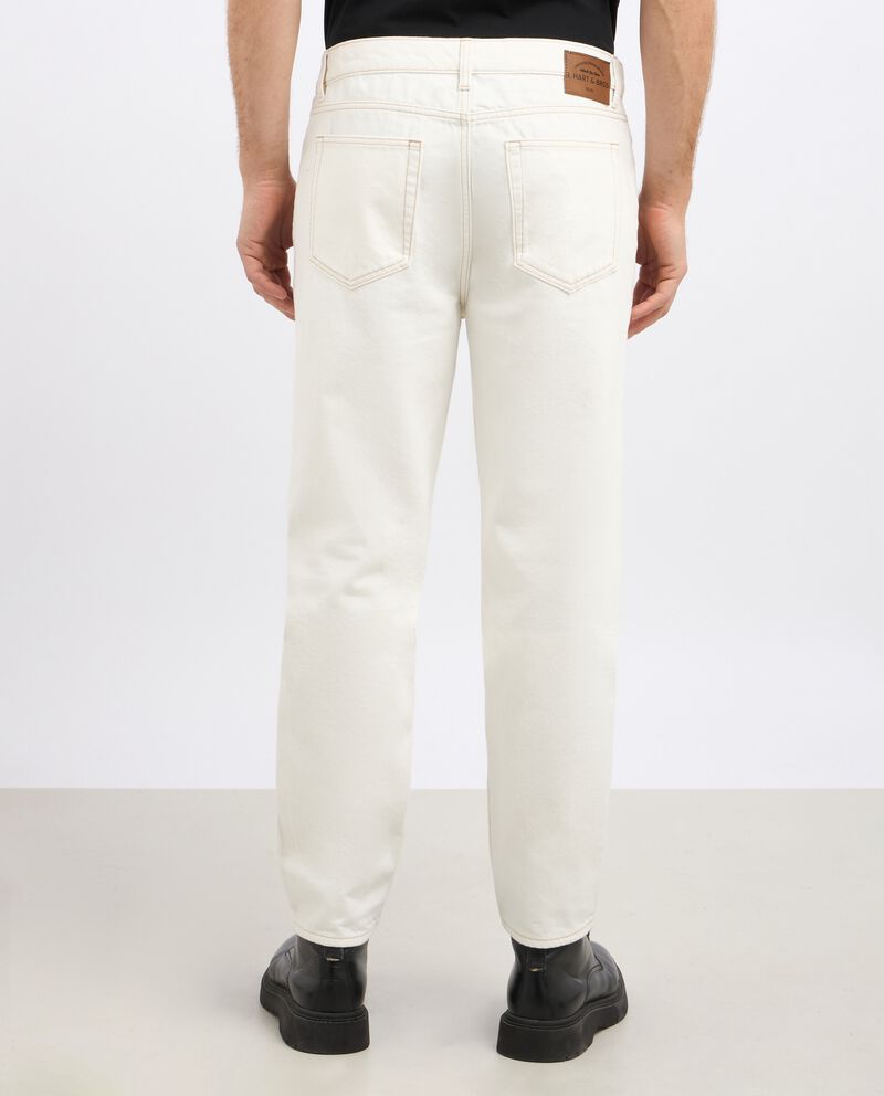 Pantaloni in denim di puro cotone uomodouble bordered 1 