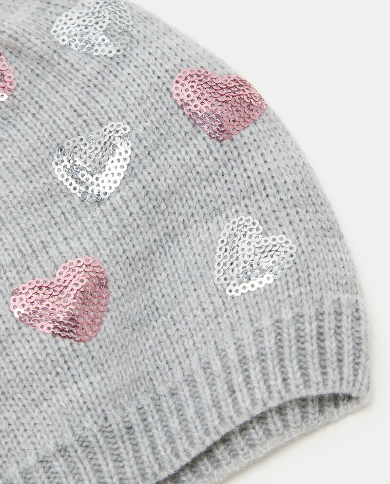 Berretto in tricot con paillettes ragazza single tile 1 