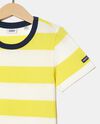 T-shirt rigata tinto filo in cotone organico jersey bambino