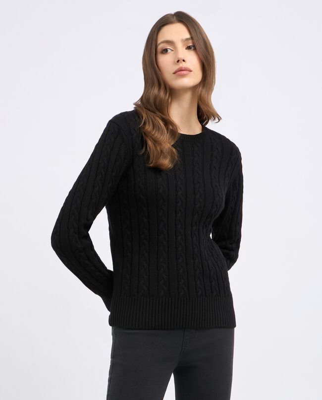 Pullover tricot in puro cotone donna carousel 0