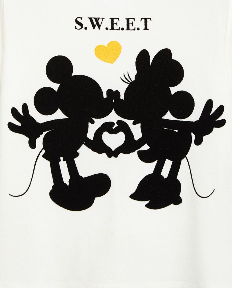 Maglietta stampa Mickey Mouse in cotone elasticizzato bambina single tile 1 