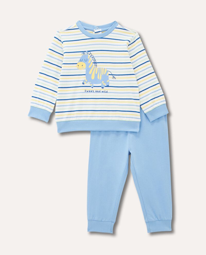 Set pigiama lungo in puro cotone neonatadouble bordered 0 