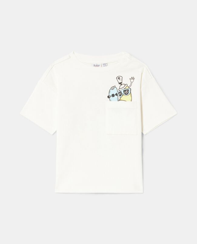 T-shirt in puro cotone neonato carousel 0