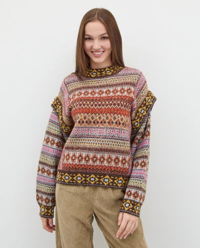 Maglione in tricot girocollo donna detail 1