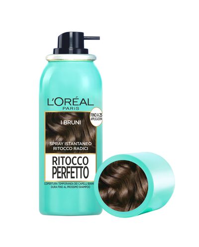 L'Oréal Paris Ritocco Perfetto, Spray Istantaneo Correttore per Radici e Capelli Bianchi, Colore: Bruno, 75 ml. detail 1