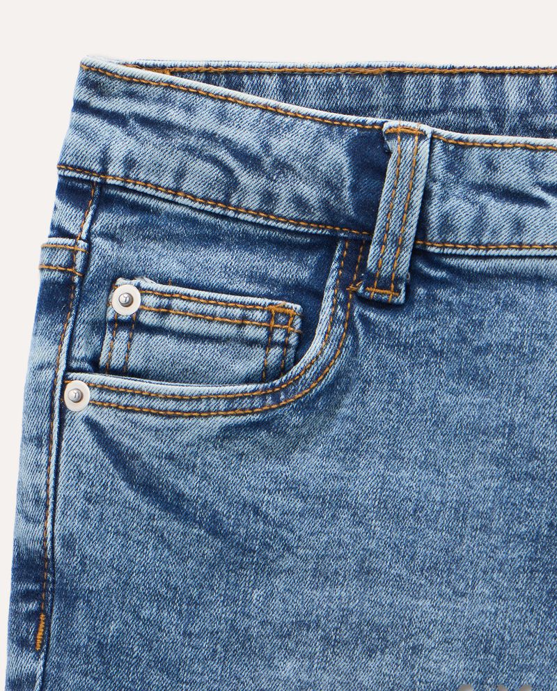 Jeans flare fit in cotone stretch ragazza single tile 1 cotone