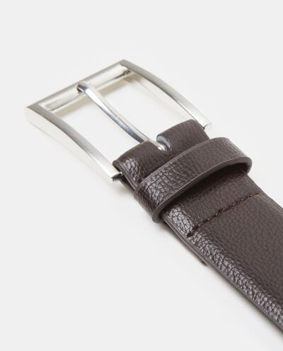 Cintura marrone similpelle saffiano uomo detail 1