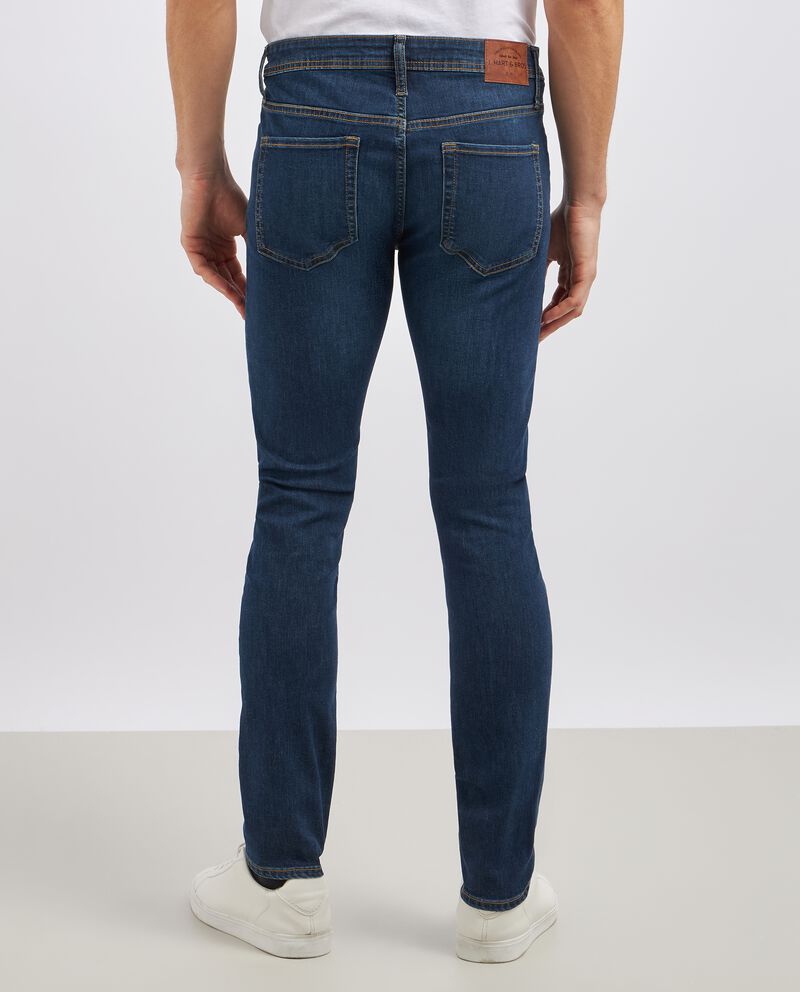 Jeans slim fit misto cotone uomo single tile 2 cotone