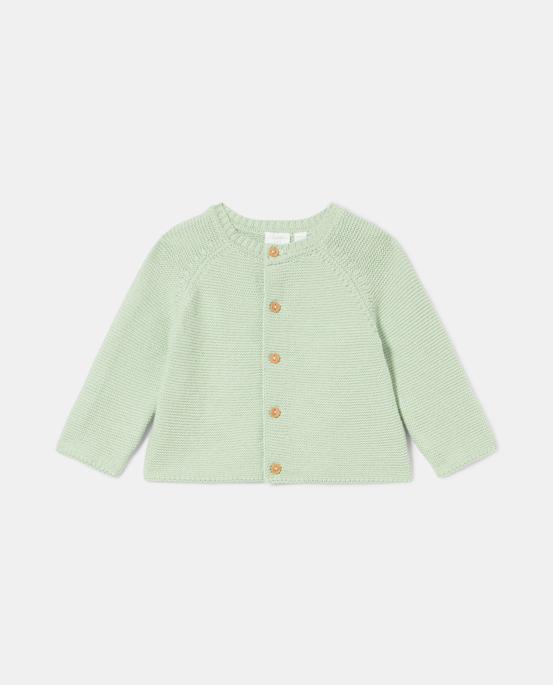 Cardigan tricot in puro cotone neonato