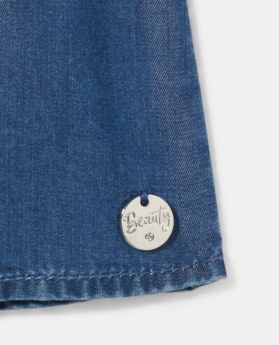 Camicia smanicata in lyocell bambina detail 1