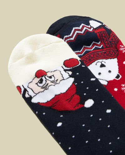 Pack 2 calze jacquard Natale uomo detail 1