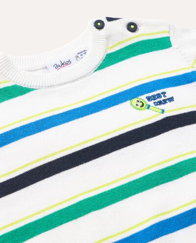 Maglioncino in puro cotone tricot neonato detail 1