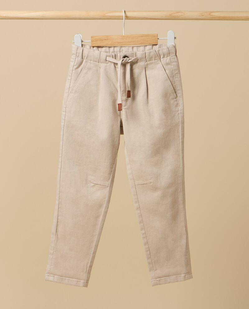 Pantaloni IANA in cotone misto lyocell bambinodouble bordered 0 cotone