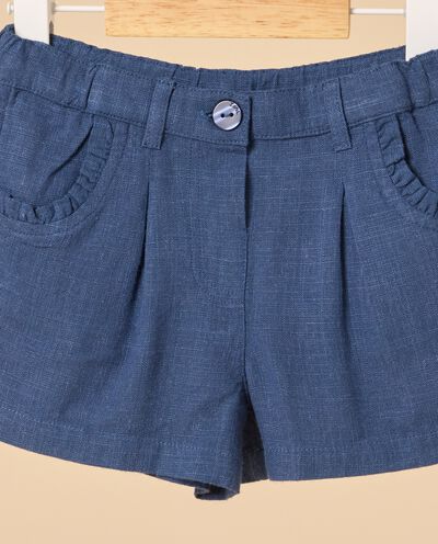 Shorts in misto lino IANA neonata detail 1
