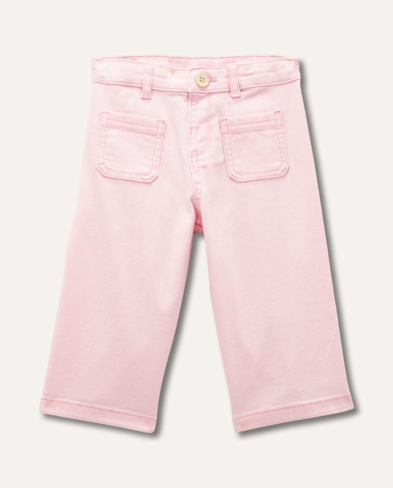 Pantaloni in cotone stretch neonata cover
