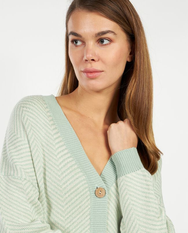 Cardigan in tricot donna carousel 0