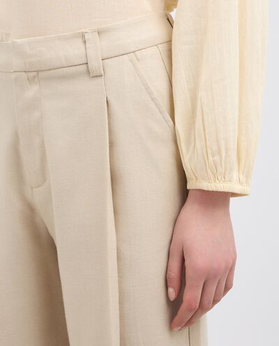 Pantaloni in misto viscosa donna detail 2