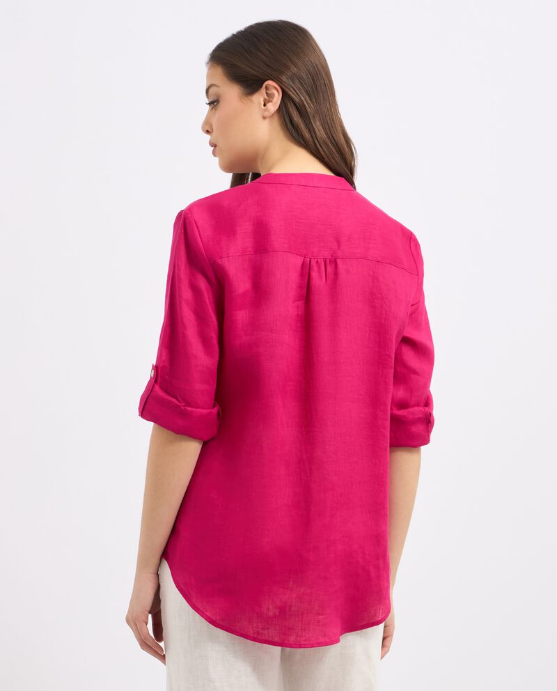 Camicia in puro lino donnadouble bordered 1 lana