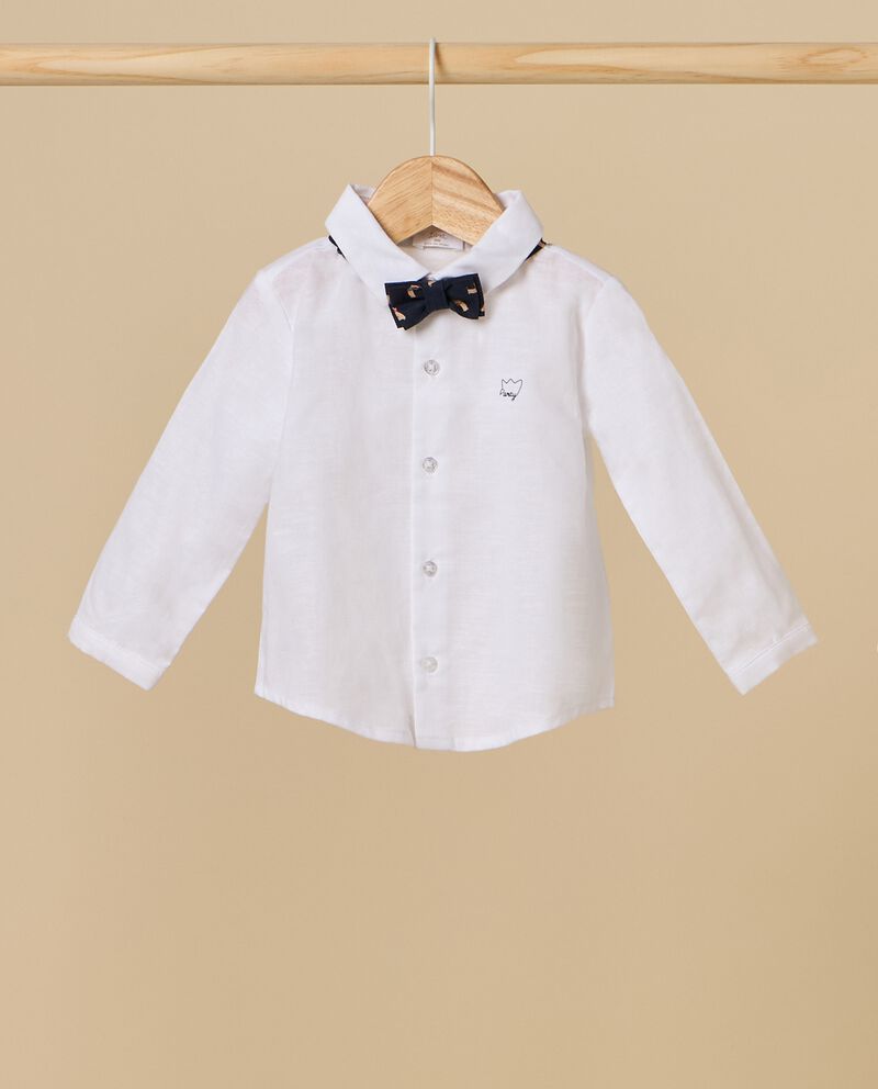 Camicia IANA in misto lino neonatodouble bordered 0 