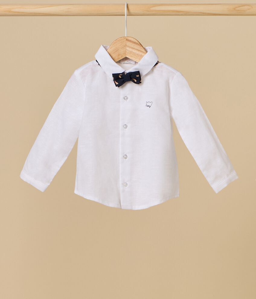 Camicia IANA in misto lino neonato double 1 lino