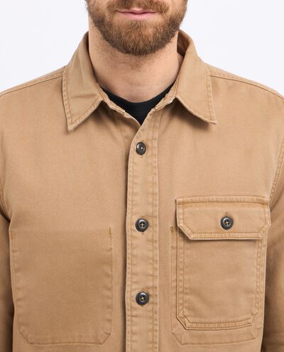 Giacca camicia in puro cotone uomo detail 2